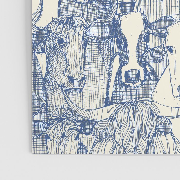 just cattle classic blue pearl Poster Gallery Image 3