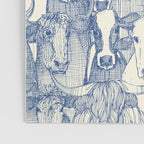 just cattle classic blue pearl Poster Gallery Image 3