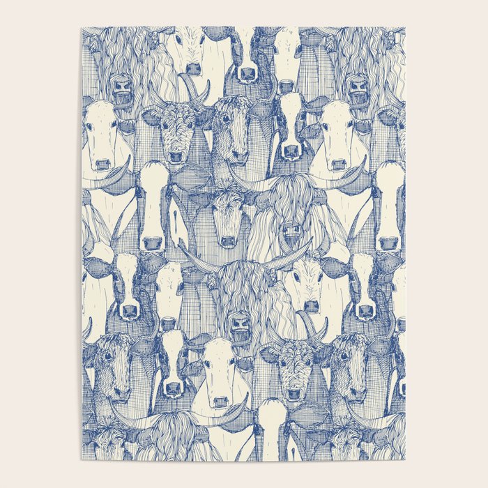 just cattle classic blue pearl Poster Gallery Image 1