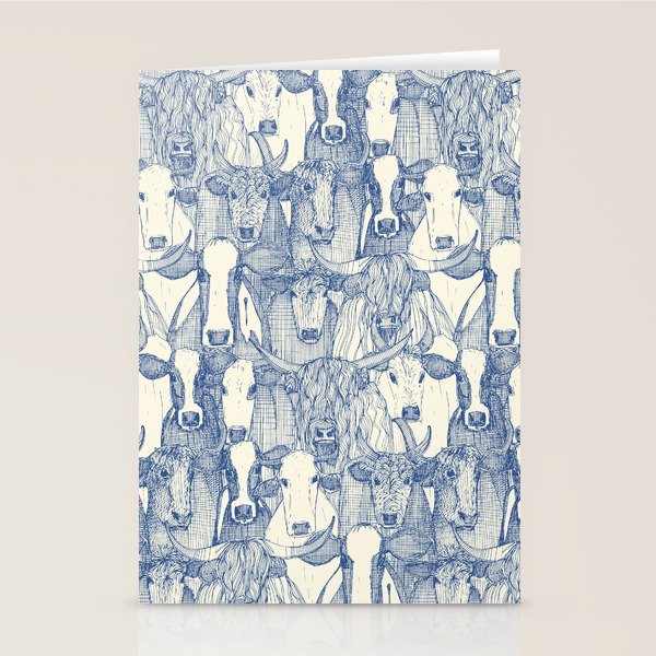 just cattle classic blue pearl Stationery Card Gallery Image 2