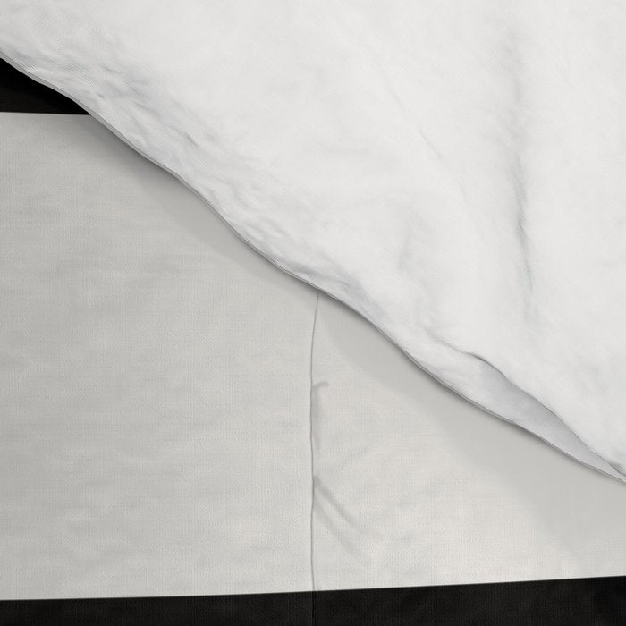 Two Tone Stripes - Black and White Comforter Gallery Image 4
