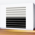 Two Tone Stripes - Black and White Wall Mural Gallery Image 2