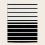 Two Tone Stripes - Black and White Poster Gallery Image 4