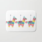 Mexican Donkey PinÌata - CMYK Palette Bath Mat Gallery Image 1