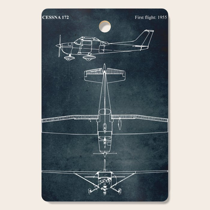 CESSNA 172 - First flight 1955 Cutting Board Gallery Image 1