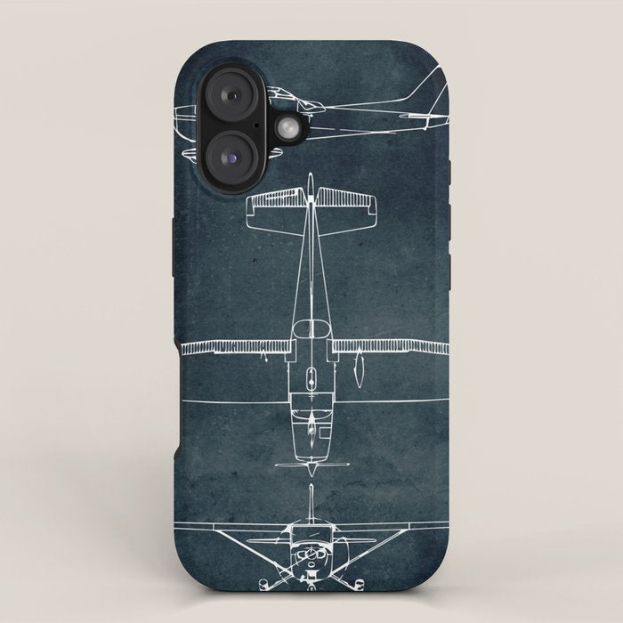 CESSNA 172 - First flight 1955 iPhone Case Gallery Image 1