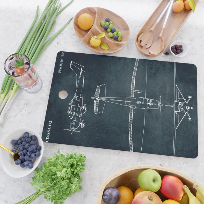 CESSNA 172 - First flight 1955 Cutting Board Gallery Image 2