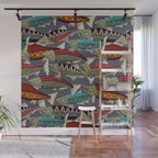 Alaskan salmon dusk Wall Mural Gallery Image 1