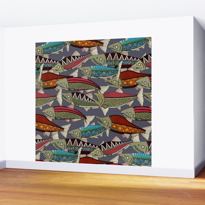 Alaskan salmon dusk Wall Mural Gallery Image 2