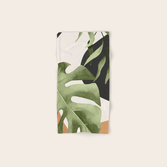 Abstract Art Tropical Leaves 23 Bath Towel Gallery Image 1