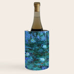 Claude Monet Water Lilies BLUE Wine Chiller Gallery Image 3