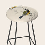 Himalayan black-lored tit and green-backed tit by Elizabeth Gould, 1831 Stool Gallery Image 2
