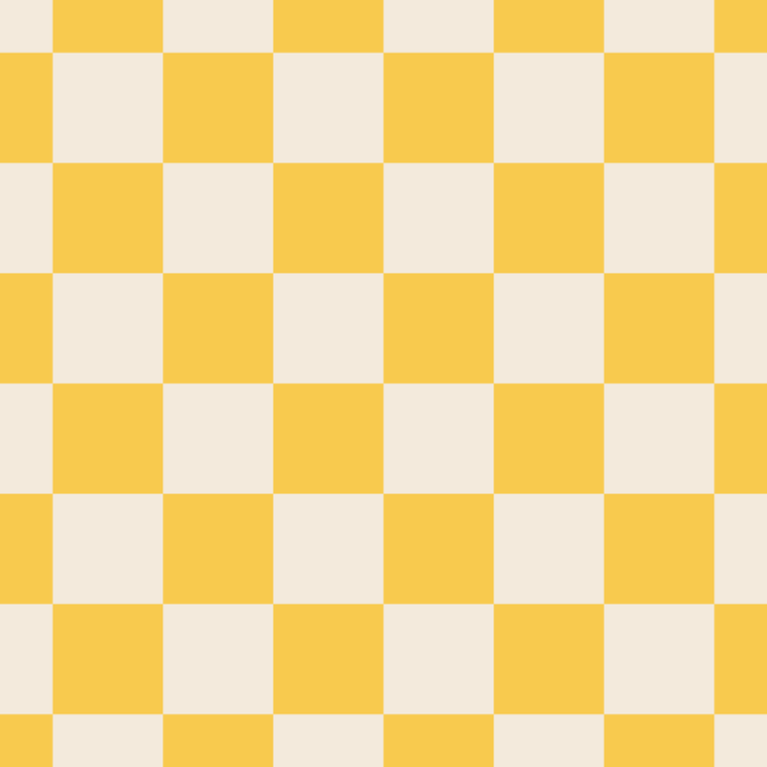 Checkerboard Check Checkered Pattern Yellow Cream Coffee Mug Gallery Image 2