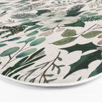 Winter Floral Pattern Bath Mat Gallery Image 3