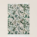 Winter Floral Pattern Stationery Card Gallery Image 2