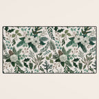 Winter Floral Pattern Desk Mat Gallery Image 3
