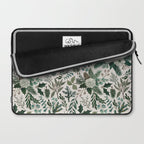 Winter Floral Pattern Laptop Sleeve Gallery Image 2