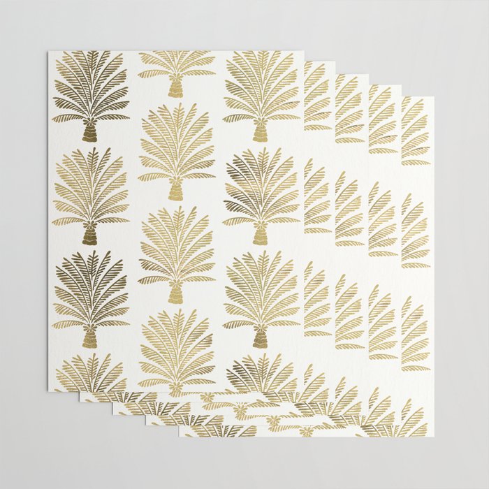 Palm Tree - Gold Palette Wrapping Paper Gallery Image 3