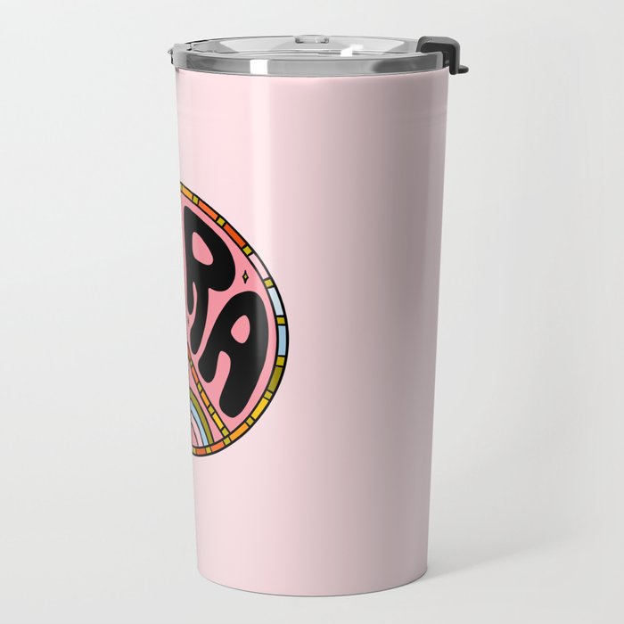 Libra Peace Sign Travel Mug Gallery Image 2