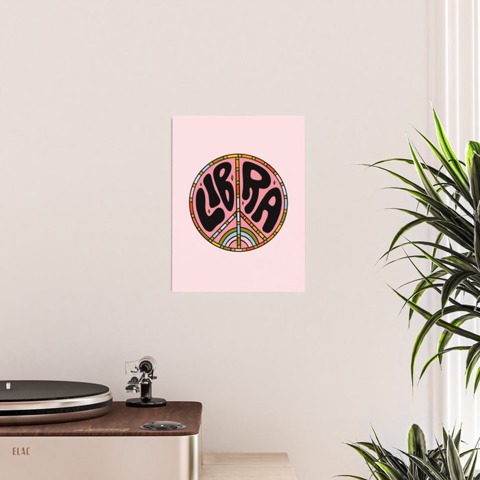 Libra Peace Sign Poster Gallery Image 2