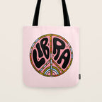 Libra Peace Sign Tote Bag Gallery Image 1