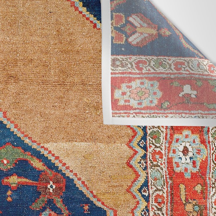 Bijar Kurdish Northwest Persian Rug Print Wall Tapestry Gallery Image 3