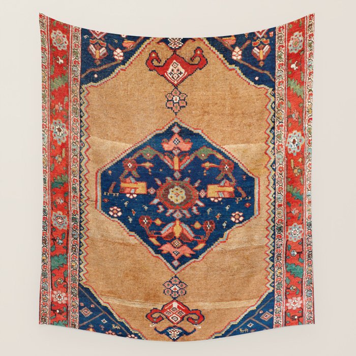 Bijar Kurdish Northwest Persian Rug Print Wall Tapestry Gallery Image 4