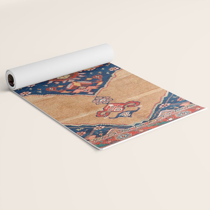 Bijar Kurdish Northwest Persian Rug Print Yoga Mat Gallery Image 2