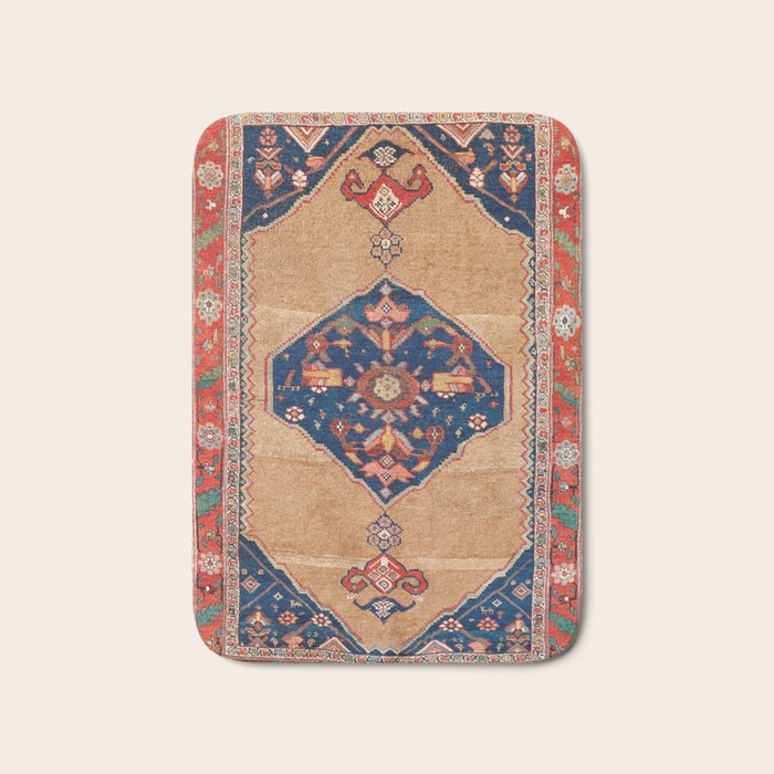 Bijar Kurdish Northwest Persian Rug Print Bath Mat Gallery Image 1