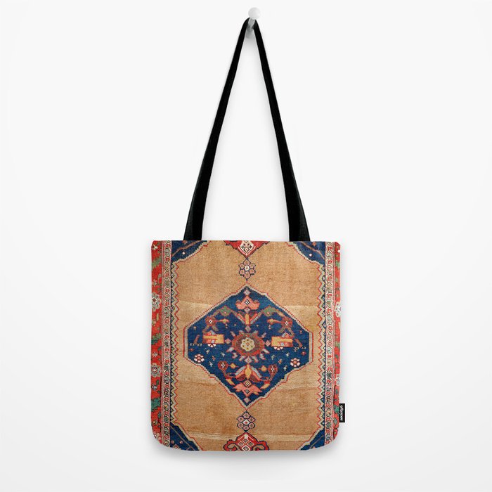 Bijar Kurdish Northwest Persian Rug Print Tote Bag Gallery Image 2