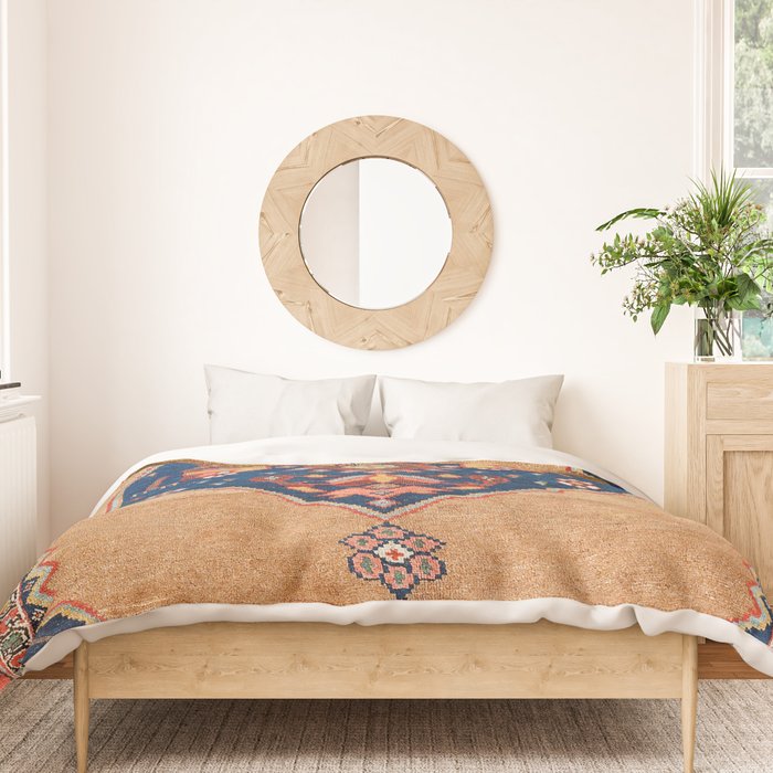 Bijar Kurdish Northwest Persian Rug Print Duvet Cover Gallery Image 3