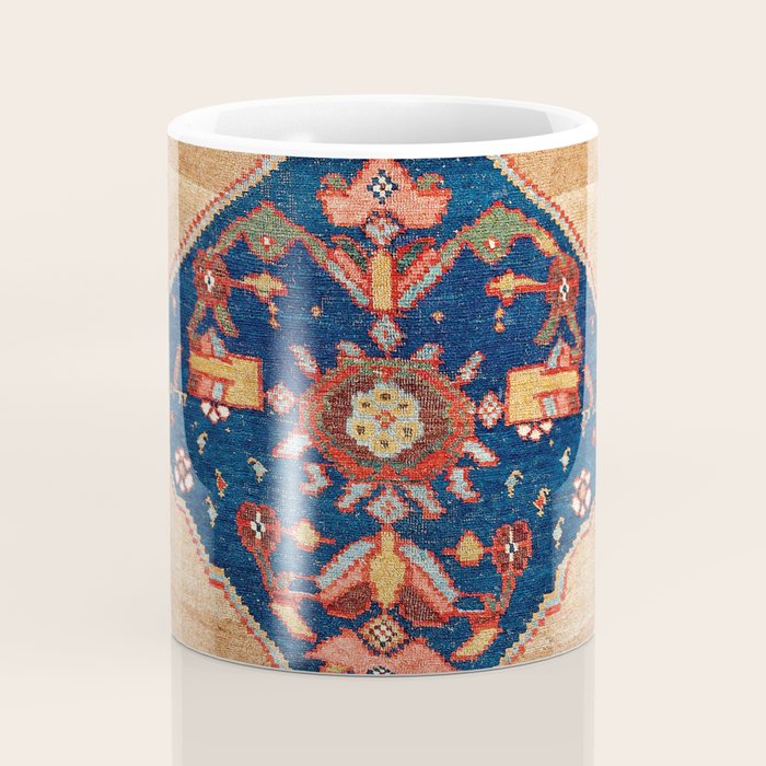 Bijar Kurdish Northwest Persian Rug Print Coffee Mug Gallery Image 4