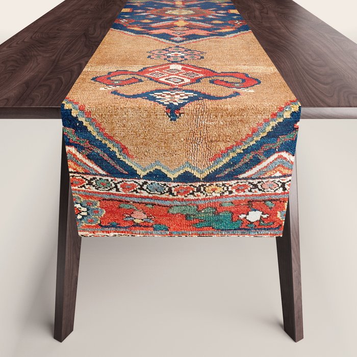 Bijar Kurdish Northwest Persian Rug Print Table Runner Gallery Image 1