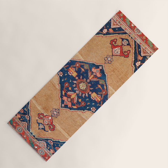 Bijar Kurdish Northwest Persian Rug Print Yoga Mat Gallery Image 1