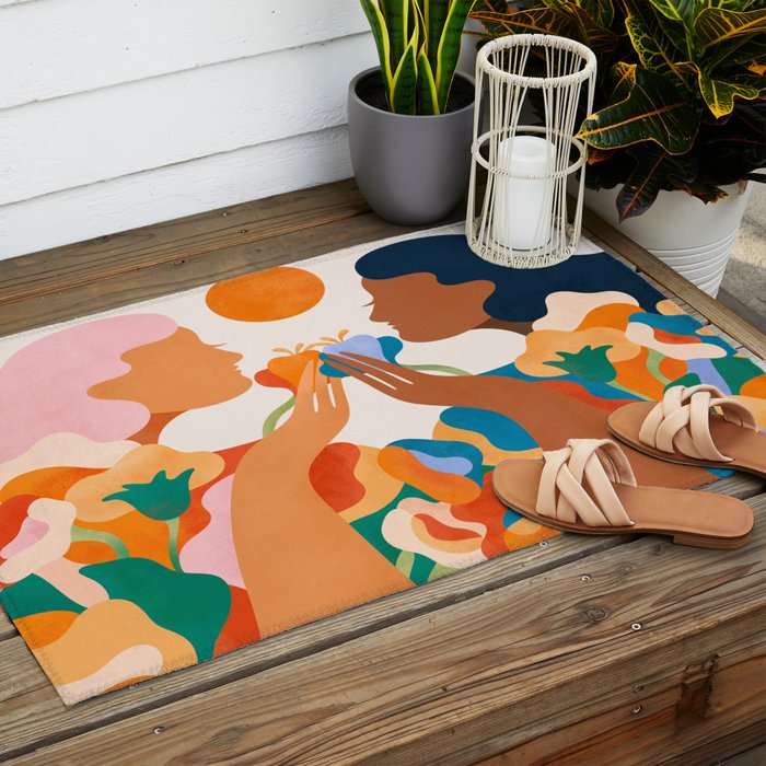 What you seek outside of you, is already within you Outdoor Rug Gallery Image 2