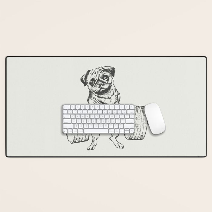 Pug Lift Desk Mat Gallery Image 1