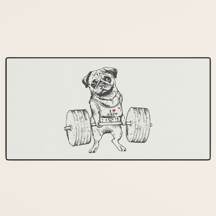 Pug Lift Desk Mat Gallery Image 3