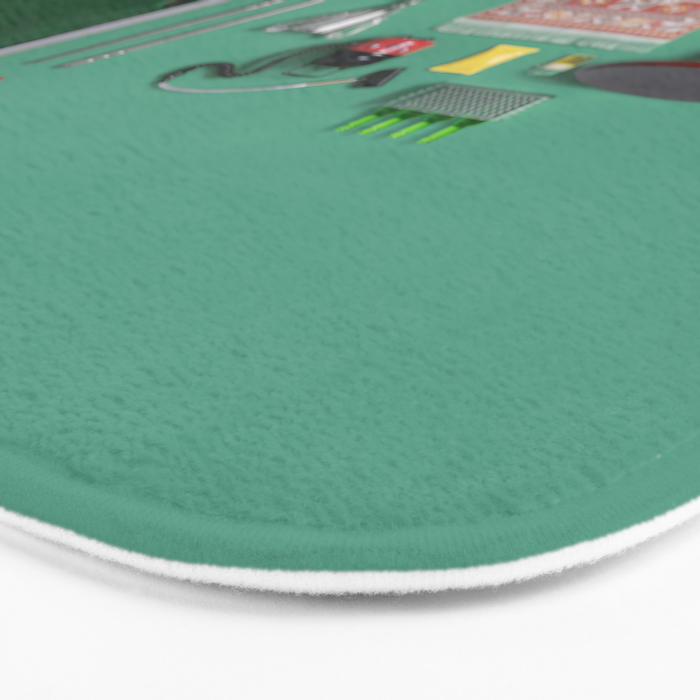 Dollhouse inventory / dark green Bath Mat Gallery Image 3