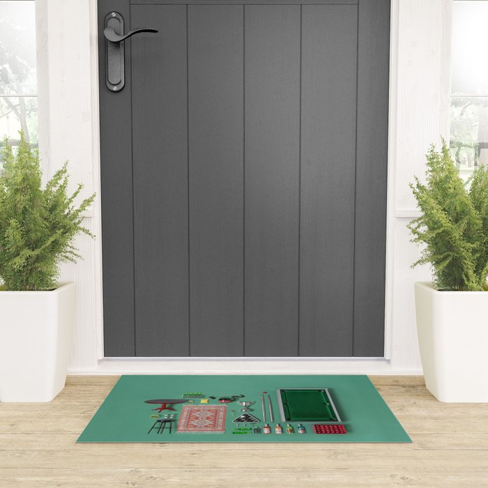 Dollhouse inventory / dark green Welcome Mat Gallery Image 3