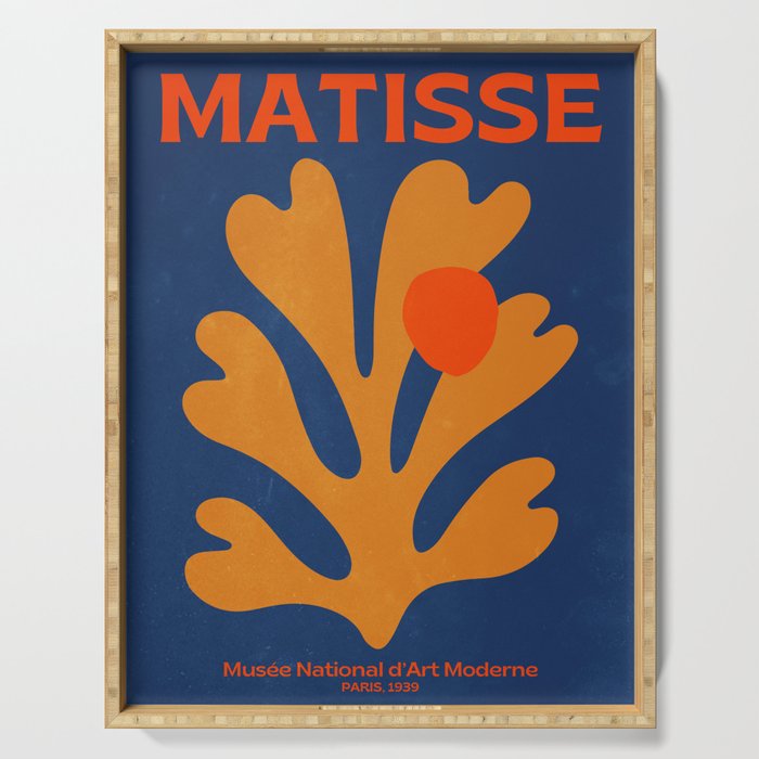 Indigo Sun: Paper Cutouts Matisse Edition Serving Tray Gallery Image 1