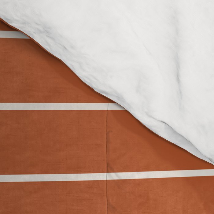 Minimal Arch XX Red Modern Geometric Lines Comforter Gallery Image 4