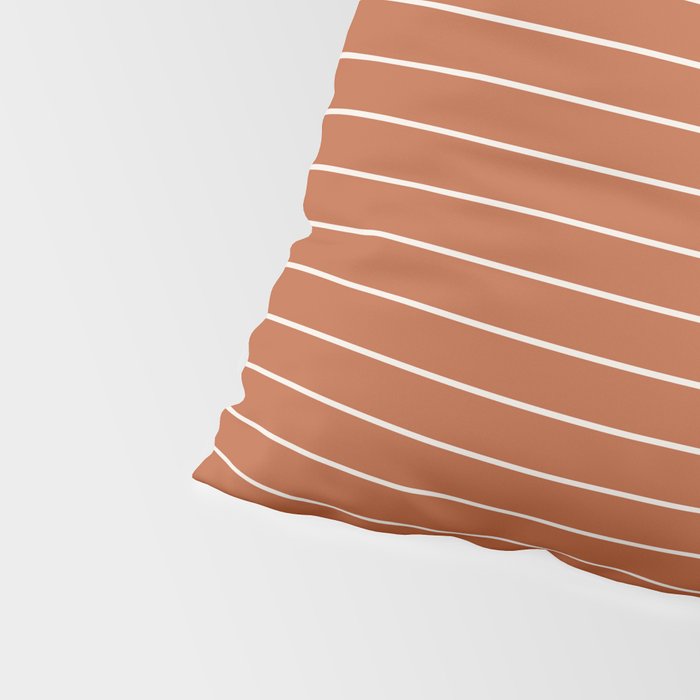 Minimal Arch XX Red Modern Geometric Lines Pillow Sham Gallery Image 4