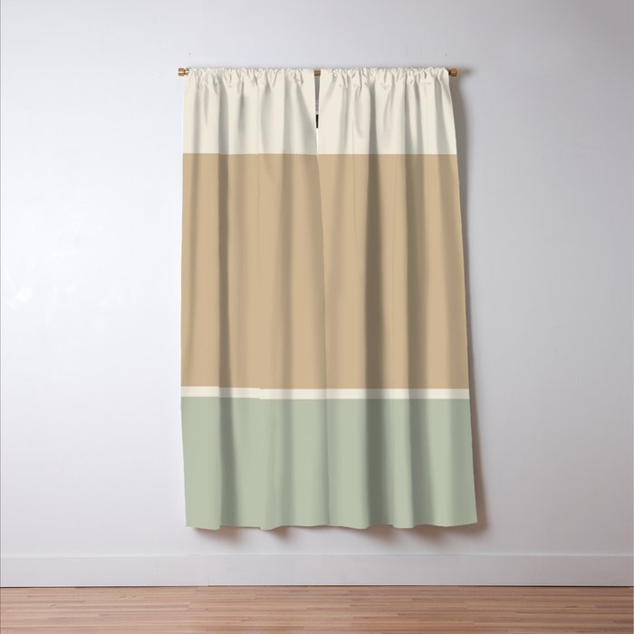 Contemporary Color Block LVI Window Curtain Gallery Image 3