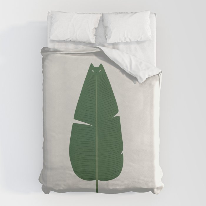 Cat and Plant 23 Duvet Cover Gallery Image 6