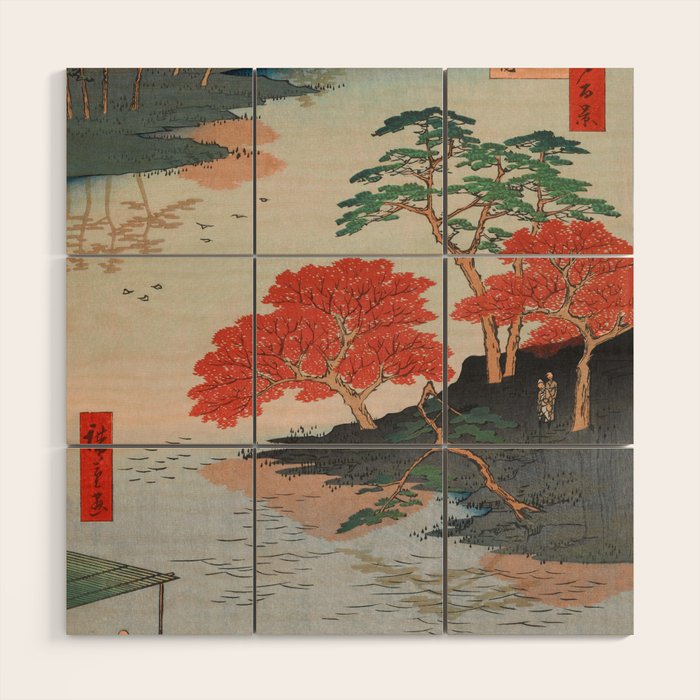 Inside Akiba Shrine Vintage Ukiyo-e Japanese Art Wood Wall Art Gallery Image 1
