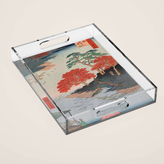 Inside Akiba Shrine Vintage Ukiyo-e Japanese Art Acrylic Tray Gallery Image 1
