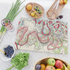 Vintage Map of the Mississippi River Cutting Board Gallery Image 2
