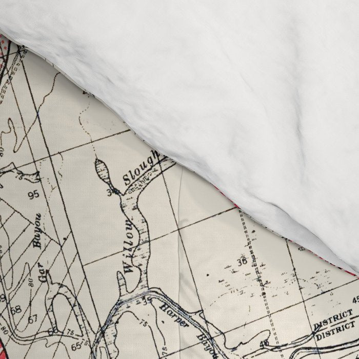 Vintage Map of the Mississippi River Comforter Gallery Image 4