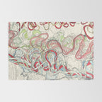 Vintage Map of the Mississippi River Rug Gallery Image 2