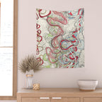 Vintage Map of the Mississippi River Wall Tapestry Gallery Image 2